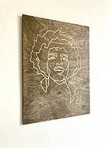 Obrazy - Drevený obraz “Jimi Hendrix” - 15792136_