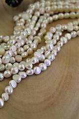 Minerály - perly 6-7mm , prírodná perla - 15795625_