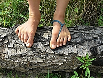 Ponožky, pančuchy, obuv - Barefoot sandále Modré (Základný úväz) - 15795817_