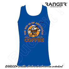 Topy, tričká, tielka - Tielko RANGER® - COFFEE (Modrá) - 15793722_