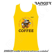 Topy, tričká, tielka - Tielko RANGER® - COFFEE (Žltá) - 15793724_