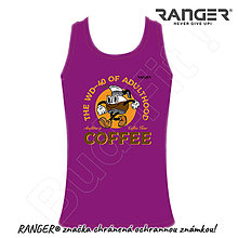 Topy, tričká, tielka - Tielko RANGER® - COFFEE (Fialová) - 15793728_