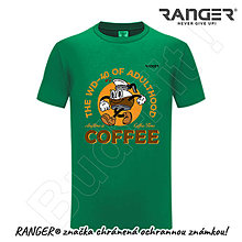 Topy, tričká, tielka - Tričko RANGER® - COFFEE (Zelená) - 15793756_