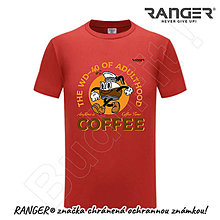 Topy, tričká, tielka - Tričko RANGER® - COFFEE (Červená) - 15793757_