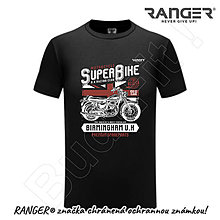 Topy, tričká, tielka - Tričko RANGER® - SUPER BIKE (Čierna) - 15794277_