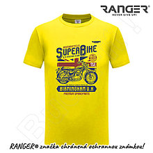 Topy, tričká, tielka - Tričko RANGER® - SUPER BIKE (Žltá) - 15794280_