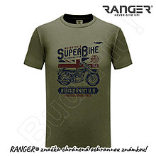 Topy, tričká, tielka - Tričko RANGER® - SUPER BIKE (Hnedá) - 15794283_