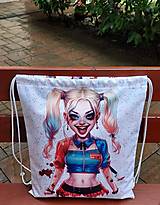 Veľké tašky - Batoh,vak ,,Harley Quinn" (2 typ) - 15797790_