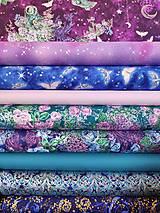 Textil - Bavlnená látka Mystic Moon - Midnight Purple - 15797381_