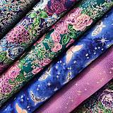 Textil - Bavlnená látka Mystic Moon - Midnight Purple - 15797382_