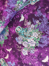 Textil - Bavlnená látka Mystic Moon - Midnight Purple - 15797384_