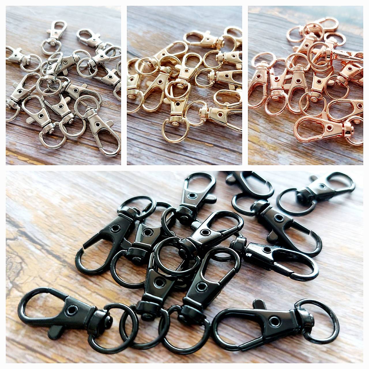 Spony na výrobu kľúčeniek,  príveskov 