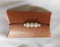 Náramky - šnúrkový náramok drevené korálky - 15797655_