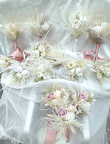 Darčeky pre svadobčanov - Svadobná výzdoba zo sušených kvetov - 15797743_