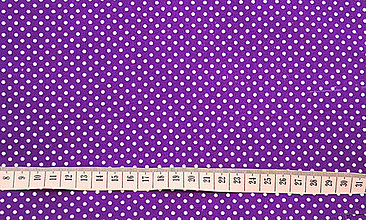 Textil - Fialová bodkovaná 90x150 cm - 15797575_