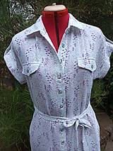Šaty - Košeľové šaty z mušelínu - 15797899_
