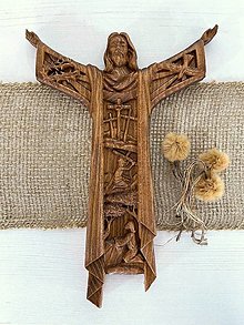 Dekorácie - Kríž Život Ježiša Krista - 15797092_