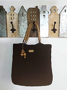 Kabelky - kabelka- čierno hnedá kombinácia,zľava na 19,9€ - 15797513_