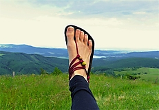 Ponožky, pančuchy, obuv - Barefoot sandále Korálky - 15796770_