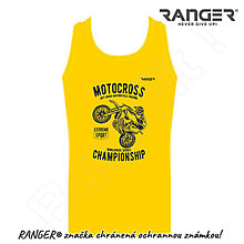 Topy, tričká, tielka - Tielko RANGER® - MOTOCROSS - b (Žltá) - 15797255_