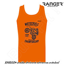Topy, tričká, tielka - Tielko RANGER® - MOTOCROSS - b (Oranžová) - 15797258_