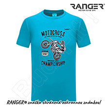 Topy, tričká, tielka - Tričko RANGER® - MOTOCROSS - b (Modrá) - 15797265_