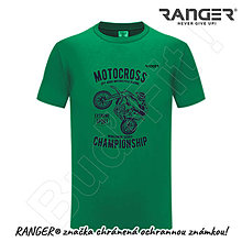 Topy, tričká, tielka - Tričko RANGER® - MOTOCROSS - b (Zelená) - 15797266_