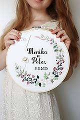 Materiál ručne robený - Svadobné prstienky na výšivku ♡ - 15799187_