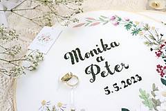 Materiál ručne robený - Svadobné prstienky na výšivku ♡ - 15799188_