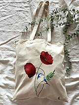 Nákupné tašky - ♥ Plátená, ručne maľovaná taška ♥ - 15799471_