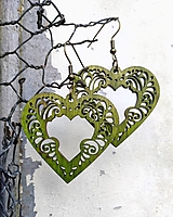 Náušnice - Náušnice - Srdce ornament - 15800681_