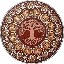 Obrazy - Mandala Strom života - 30cm - 15798743_