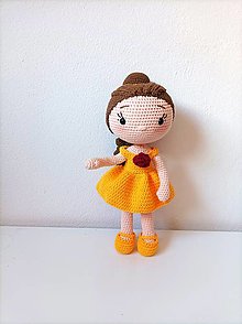 Hračky - Háčkovaná bábika Bella - 15800146_