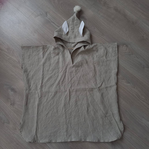 Detský textil - Detské pončo -zajko - 15801951_