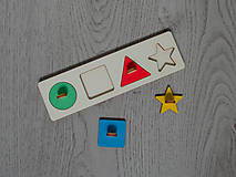Hračky - Montessori vkladačka geometrické tvary - 15801554_