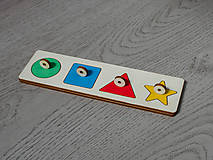 Hračky - Montessori vkladačka geometrické tvary - 15801555_