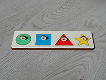 Hračky - Montessori vkladačka geometrické tvary - 15801558_