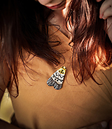 Brošne - Brošňa Nočný motýľ  - 15803756_