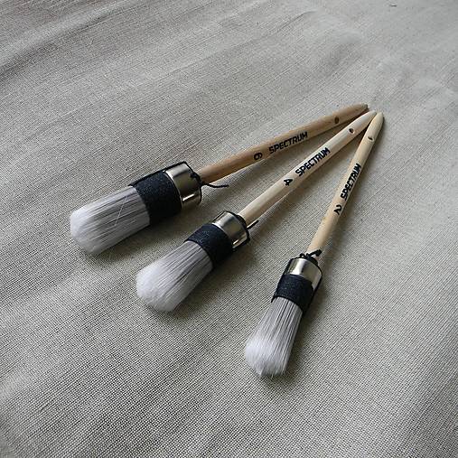 Nástroje - Štetce - guľaté  - sada 3 ks - 15803369_