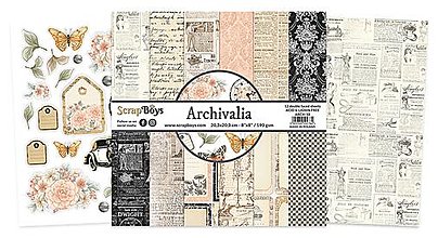 Papier - Scrapboys scrapbook papier 8x8 Archivalia - 15806467_