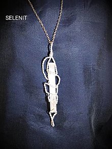 Náhrdelníky - náhrdelník so selenitom - 15805677_