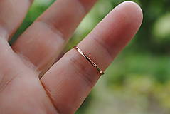 Prstene - Ultra úzky prstienok - 15807095_