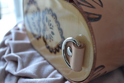 Kožená kabelka Zuzička ručne maľovaná