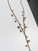 Náhrdelníky - Lima - Y náhrdelník s perlami a mesačným kameňom - 15808254_