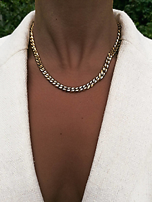 Náhrdelníky - Palermo - zlatý masívny retiazkový náhrdelník, vodeodolný - 15808348_