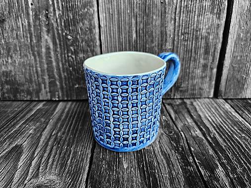 Nádoby - Hrnček Vzor 300ml (Modrá) - 15809297_
