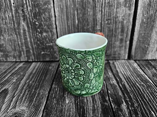 Nádoby - Hrnček Sedmikráska 300ml (Zelená) - 15809407_