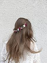 Ozdoby do vlasov - Kvetinový polvenček "šum lesných spomienok" 2 - 15812053_