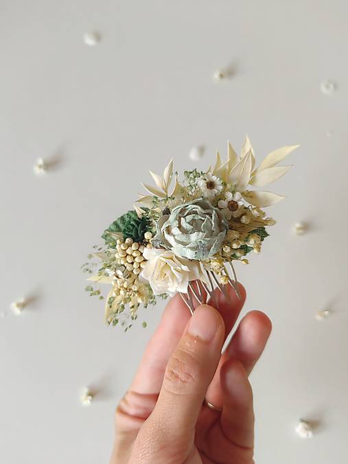 Kvetinový hrebienok "naša poézia" - dve veľkosti  (Malý hrebienok)