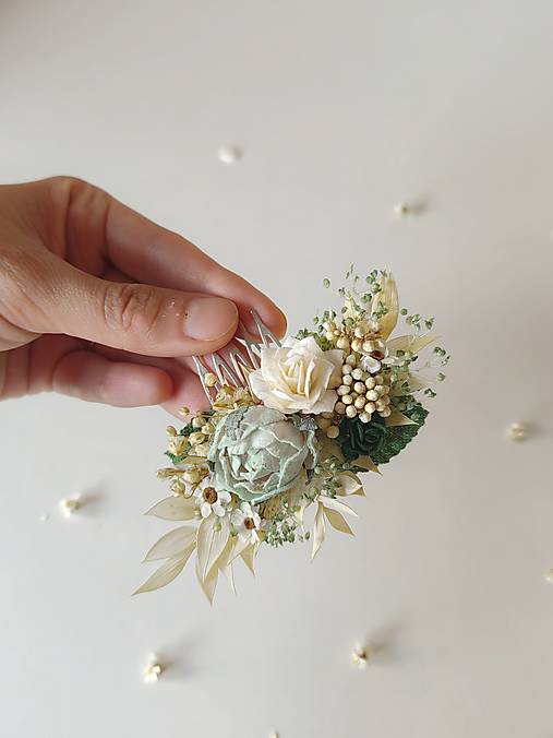 Kvetinový hrebienok "naša poézia" - dve veľkosti  (Malý hrebienok)